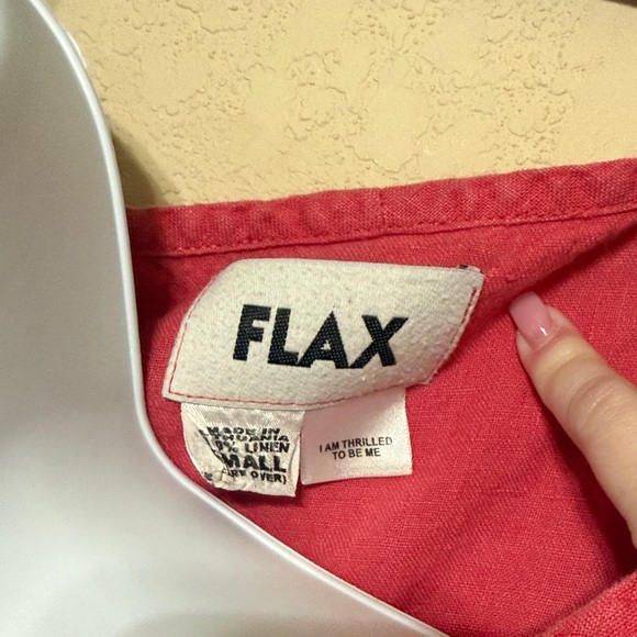 Flax Linen Tank Top in Raspberry Pink - Picture 2 of 6